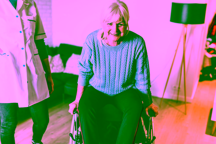 woman in wheelchair